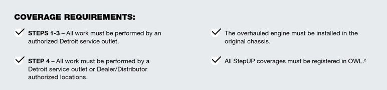 Detroit StepUp coverage requirements brochure.